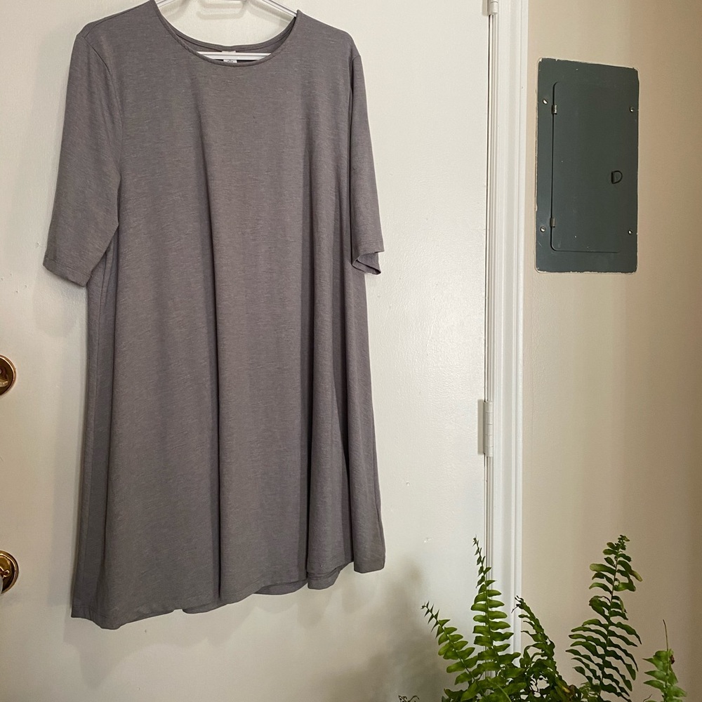 Grey Oversized TShirt Dress